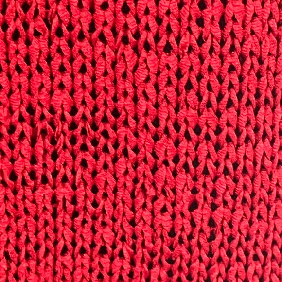SAG Harbor cherry, red crochet cardigan - Picture 8 of 10